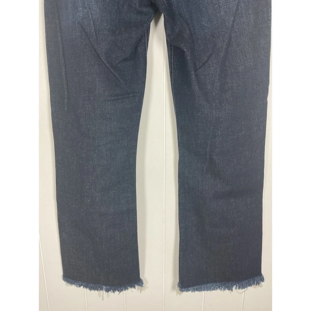 J.Crew Women's Billie Deni Boot Crop Dark Wash Jeans Size 31 Tall‎